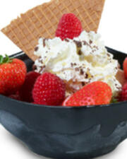 Wafel aardbei/ Coupe aardbei