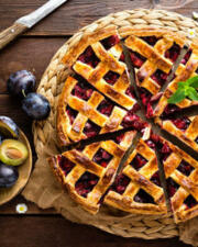 Aswoensdag: pruimentaartje als dessert