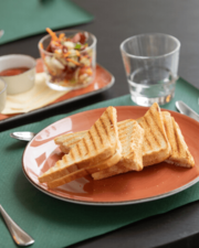 Avondsnack croque met slaatje