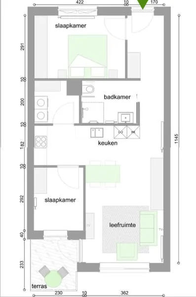 grondplan Broydenborg t270t