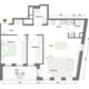 grondplan GAW serviceflat Tuinwijk Melgeshof type - F