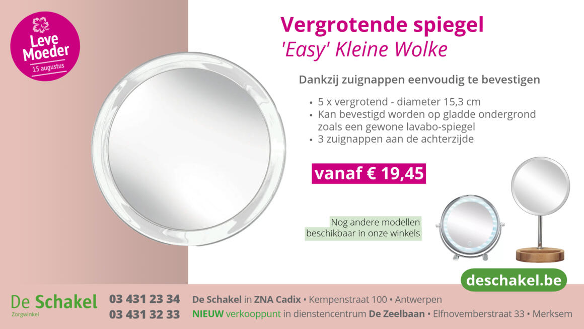 Spiegel "Easy" 5 x vergrotend