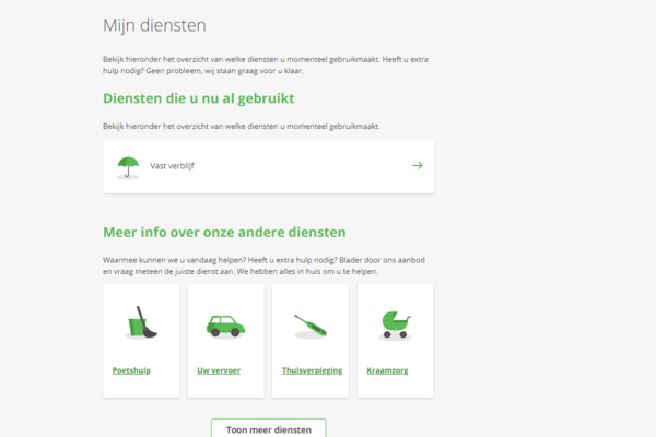 Mijn Zorgbedrijf - diensten